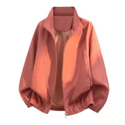 Herren Oversize-Leichtblouson mit Stehkragen und elastischem Saum – Rosa