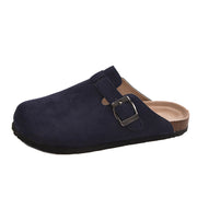Luke | Bequemer Herren-Clog aus Wildleder mit ergonomischem Fußbett – Dunkelblau