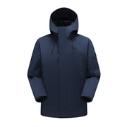 Unisex Wetterschutz-Parka mit verschweißten Nähten und verstellbarer Kapuze Nord Taschen – Marineblau
