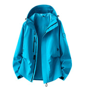 Damen technische dreilagige Softshell-Regenjacke mit getapten Nähten und Multifunktions-Taschen Nord Taschen – Tauchblau