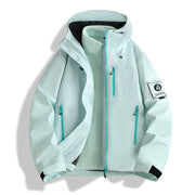 Herren Funktions-Softshelljacke mit abnehmbarem Fleece-Innenfutter Nord Taschen – Veloursgrün