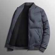 Herren Langarm Pufferjacke mit Taschen – Blau