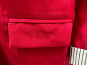 Damen Casual-Blazer mit gekrempelten Ärmeln und gestreiftem Futter Nord Taschen – Keine Farbangabe