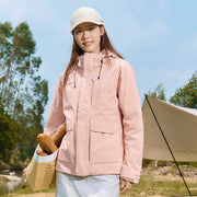 Herren Technische wasserdichte Parka-Jacke mit verstellbarer Kapuze und multifunktionalen Taschen Nord Taschen – Damen – Rosa