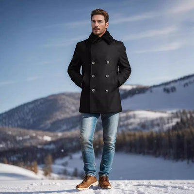 Herren eleganter Lammfell-Bomberjacke Aliams