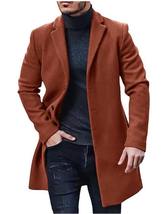Herren eleganter Wollmantel Aliams