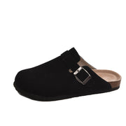 Luke | Bequemer Herren-Clog aus Wildleder mit ergonomischem Fußbett – Schwarz