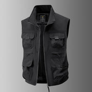 Herren Multifunktionale Outdoor-Weste – Schwarz
