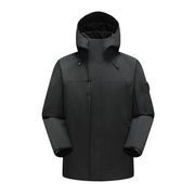 Unisex Wetterschutz-Parka mit verschweißten Nähten und verstellbarer Kapuze Nord Taschen – Phantomschwarz