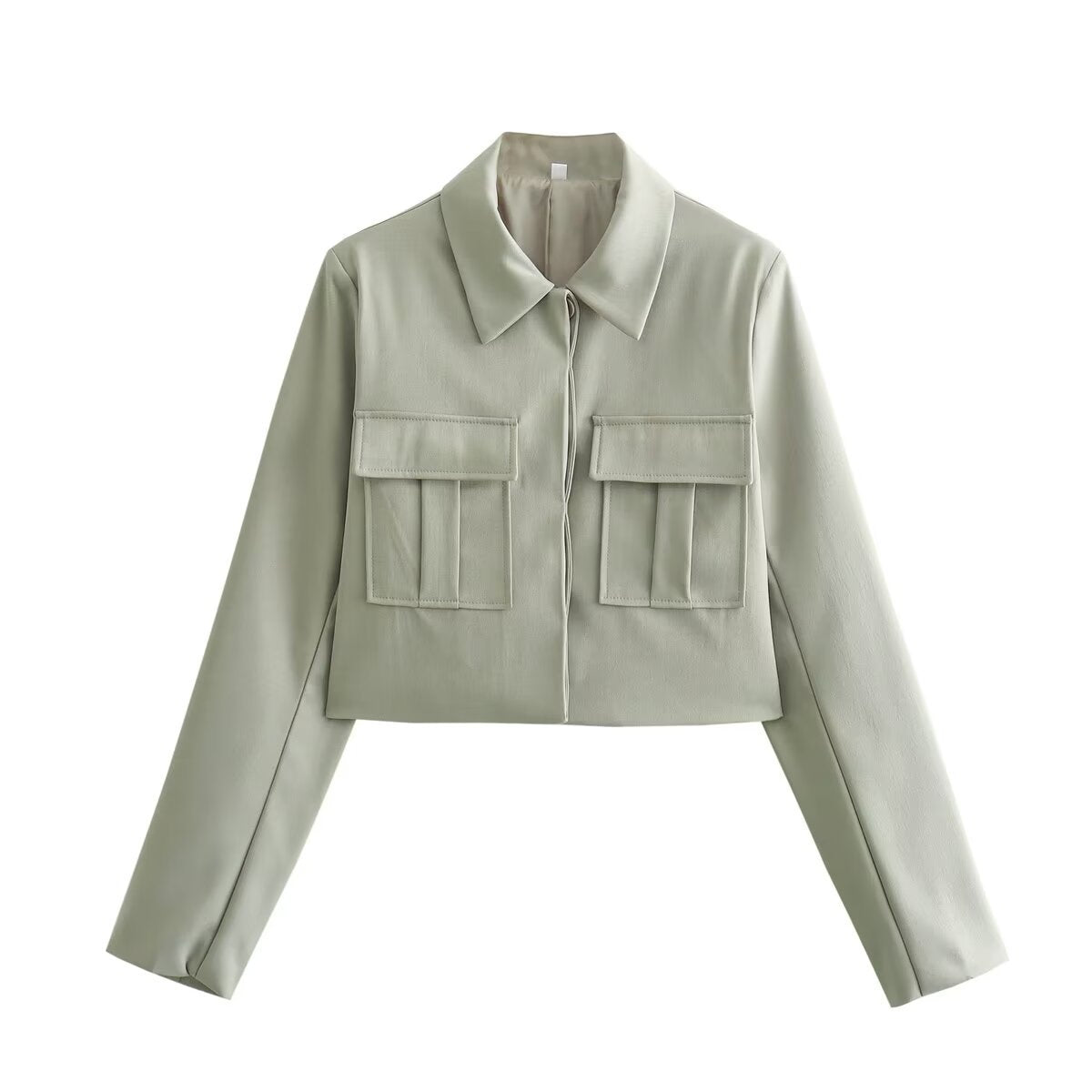 Zweiteiliger Anzug | Cropped Blazer | Gerade Hose