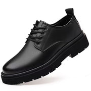 Herren Schnür Oxford Business Casual Schuhe – Formelle Lederschuhe – Schwarz