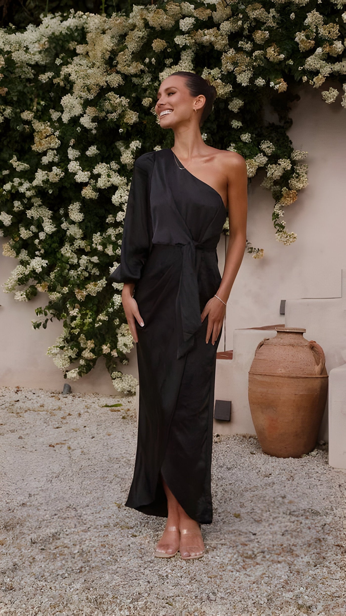 Beric | Satin-Maxi-Kleid