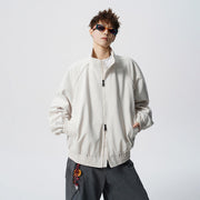 Unisex Oversized Windjacke mit Stehkragen und Raglanärmeln Nord Taschen – Apricot