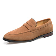 Aberic - Samtige Penny-Loafer – Braun