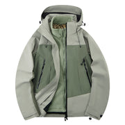 Herren zweilagige Softshell‑Outdoorjacke mit herausnehmbarem Fleece‑Innenlayer, wind‑ und wasserabweisend Nord Taschen – Aero-Grün