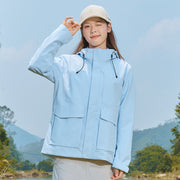 Herren Technische wasserdichte Parka-Jacke mit verstellbarer Kapuze und multifunktionalen Taschen Nord Taschen – Damen - Eisblau