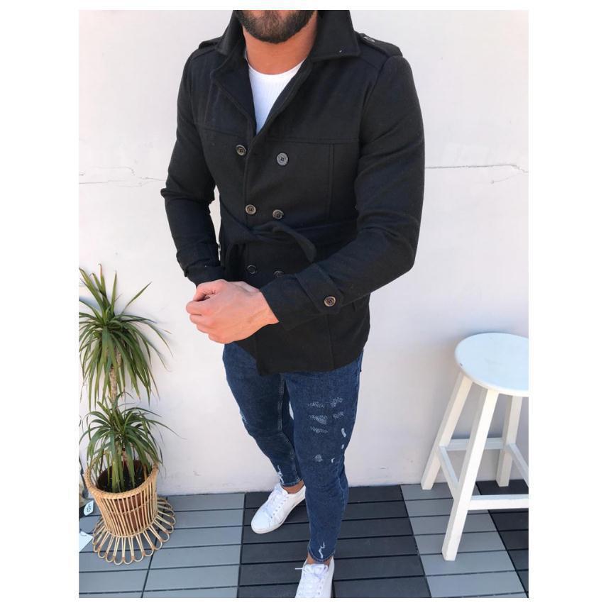 Herren modische und funktionale Trenchcoat-Jacke Aliams