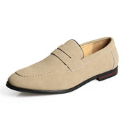 Aberic - Samtige Penny-Loafer – Blau