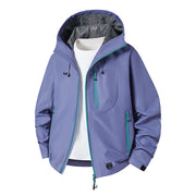 Herren Technische Softshell-Hoodiejacke mit wasserabweisender Membran und Mesh-Futter Nord Taschen – Mystikviolett