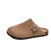 Luke | Bequemer Herren-Clog aus Wildleder mit ergonomischem Fußbett – Cremefarben