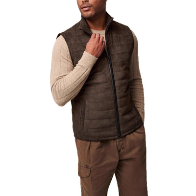 Herren Steppweste aus weichem Wildleder Aliams