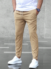 Nico – Schicke und bequeme Stretchhose für Herren – Beige