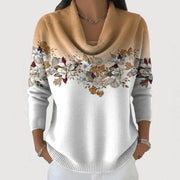 Brionyse - Drapierter Soft-Touch-Pullover – Braun