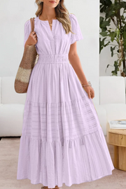 Isyara | Luftiges Boho-Charm Kleid – Helllila