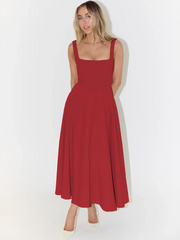 Sabrina | Klassisches Kleid für besondere Anlässe – Rot