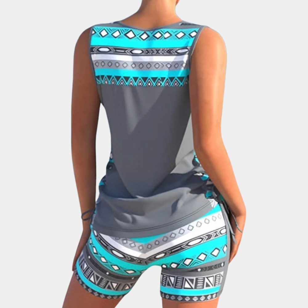 Rida - Figurschmeichelnder Verstellbarer Tankini Set