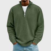 Niklas | Herren Pullover stilvoll und zeitlos – Armeegrün