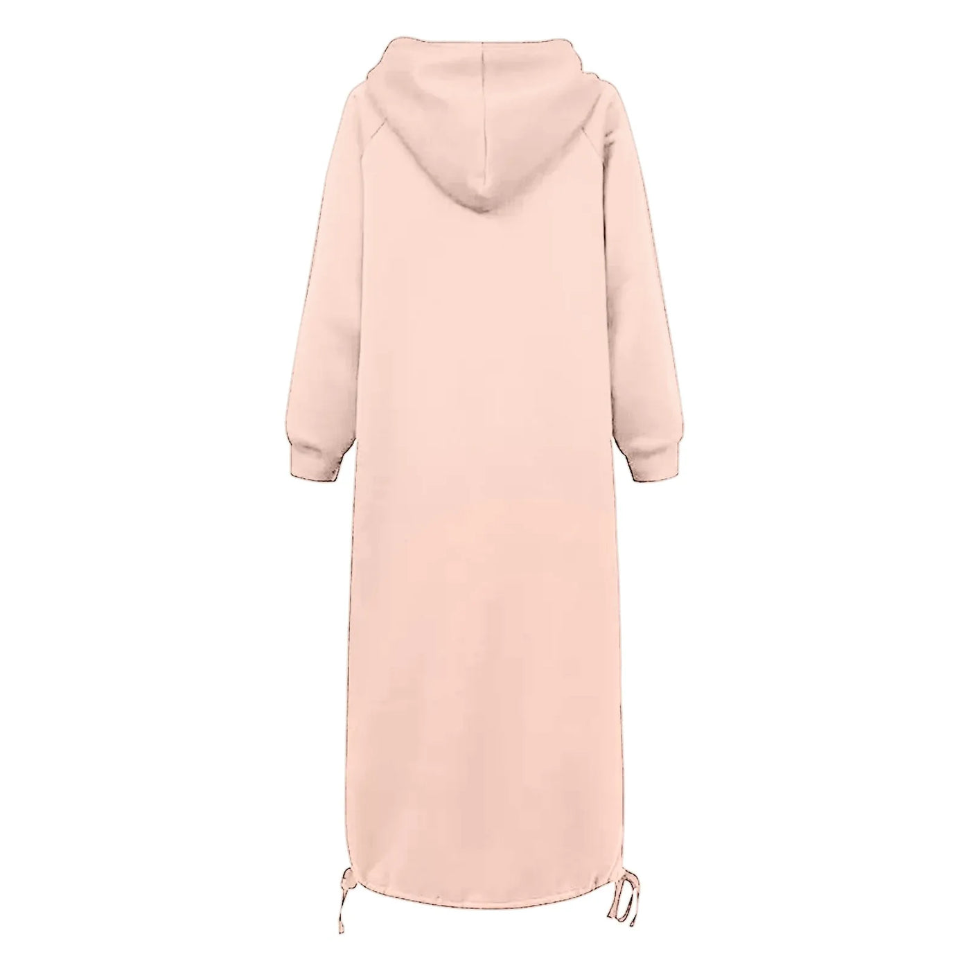 Urbanes hoodie-kleid mit kängurutasche