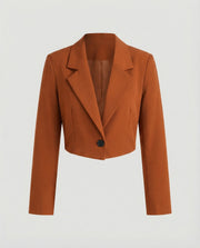 Damen Kurzblazer mit Ein-Knopf-Verschluss - Vittorelli – Orange