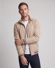 Herren gepolsterte Bomberjacke mit warmem Teddy-Futter und elastischen Rippbündchen Nord Taschen – Ocker-gelb, dicke Version