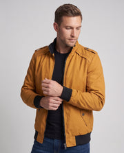 Herrenkurze Jacke im Aviatorklook mit thermo Teddyfutter und Schulterpaspelung Nord Taschen – Olivgrün (nicht gefüttert)