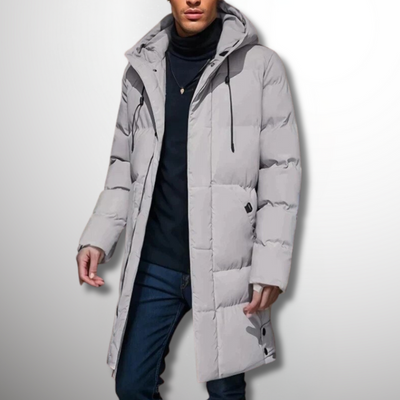 Herren Winterjacke | Gepolsterter Mantel Mit Kapuze