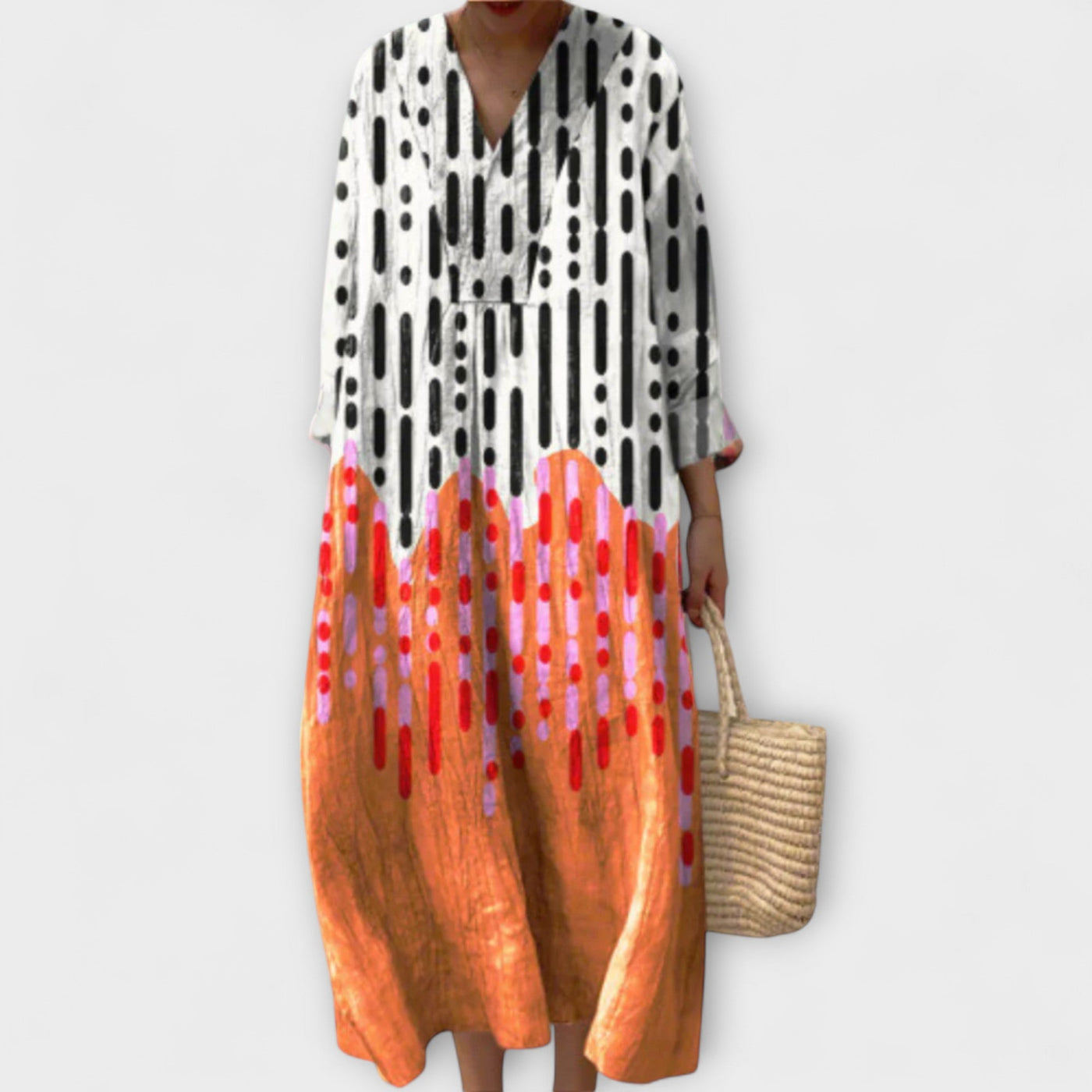 Alden - Stilvolles Geometrisches Kleid