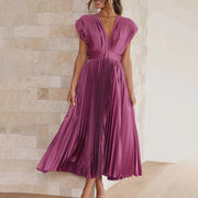 Benthe™ - Zeitlose Klassische Kleid – Pflaume