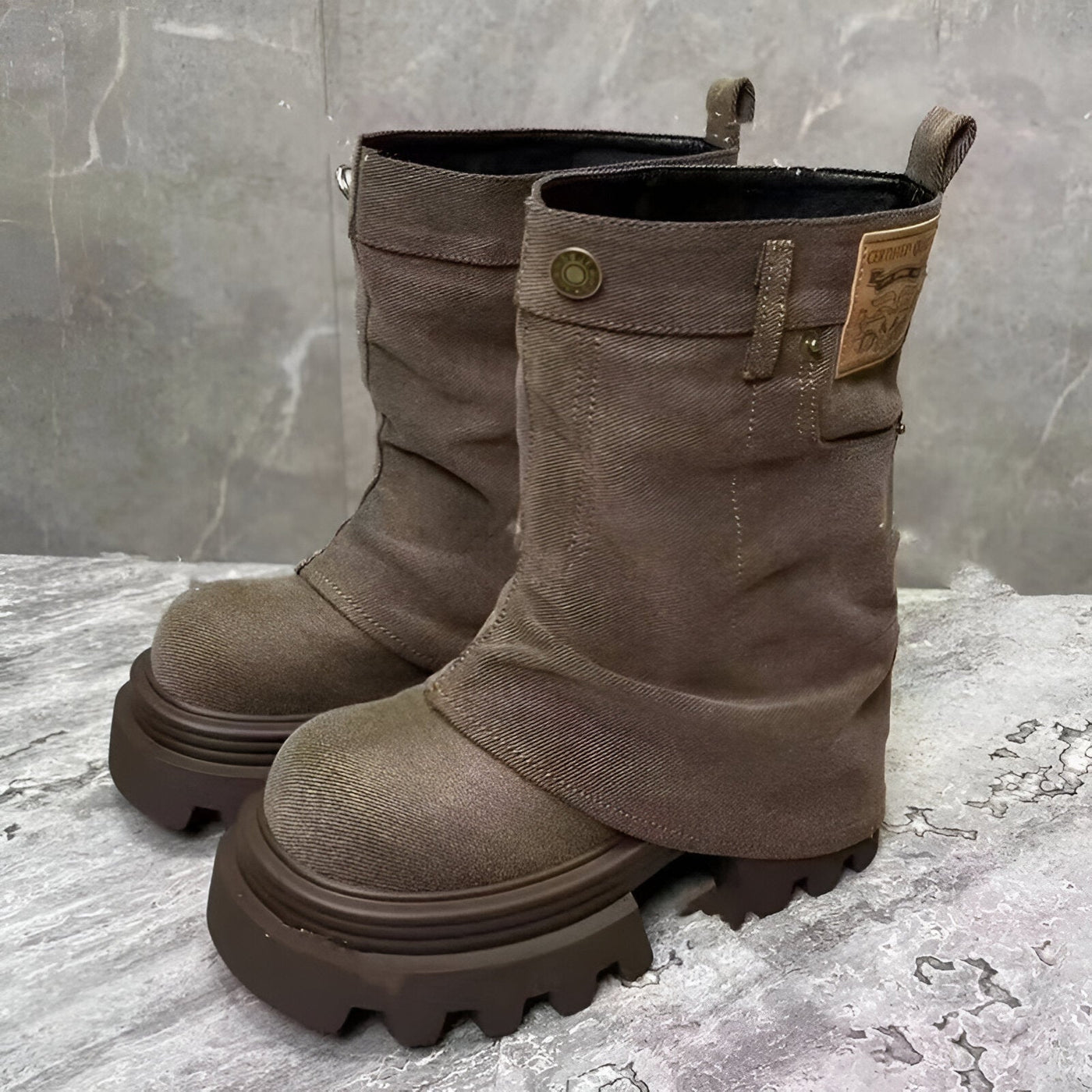 Elida | Stylische Cowboy-inspirierte Chelsea Boots mit mittlerer Schafthöhe