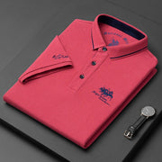 Raffaele | Herren Poloshirt Kurzarm mit Knopfdesign – Rosa