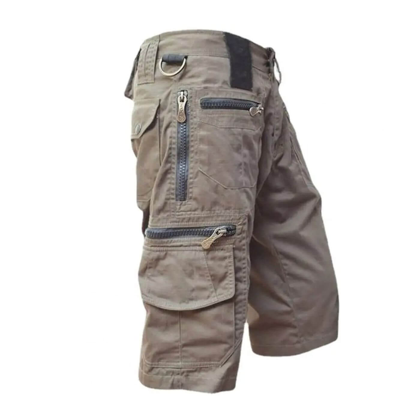 Cargoshorts für Herren | Mehrere Reißverschlusstaschen | Robuster Outdoor-Stil