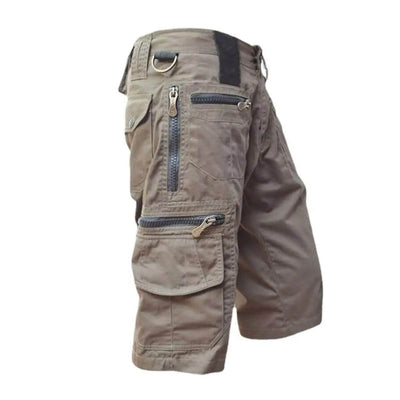 Cargoshorts für Herren | Mehrere Reißverschlusstaschen | Robuster Outdoor-Stil