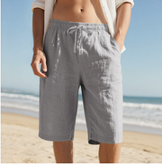 Florian | Herren Kordelzug Freizeit Strandshorts – Grau