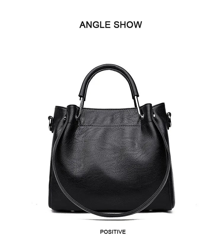 Ella | Eimertasche aus Leder im Retrostil