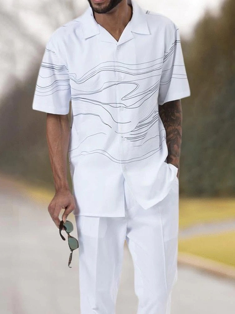 Stylisches Herren Zweiteiler-Set für warme Tage - SommerKlassiker