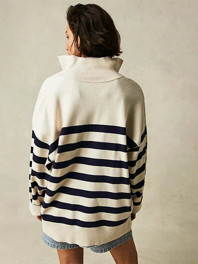 Aldina | Retro gestreifter Pullover