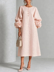 Anavise - Elegantes Midikleid – Rosa
