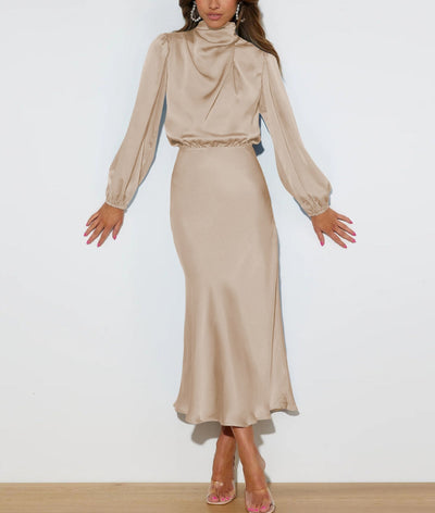 Audra - Elegantes langärmeliges Kleid