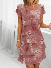 Deborah™ - Elegantes Komfort-Rüschenkleid – Rosa