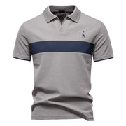 BRUNO™ | HERREN-POLOHEMD MIT FARBBLOCK – Grau